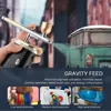 1800mAh Dual-action Mini Air Compressor Kit 0.3mm Nail Airbrush for Nails Cake Makeup Paint Air Spray Gun Oxygen Injector 5