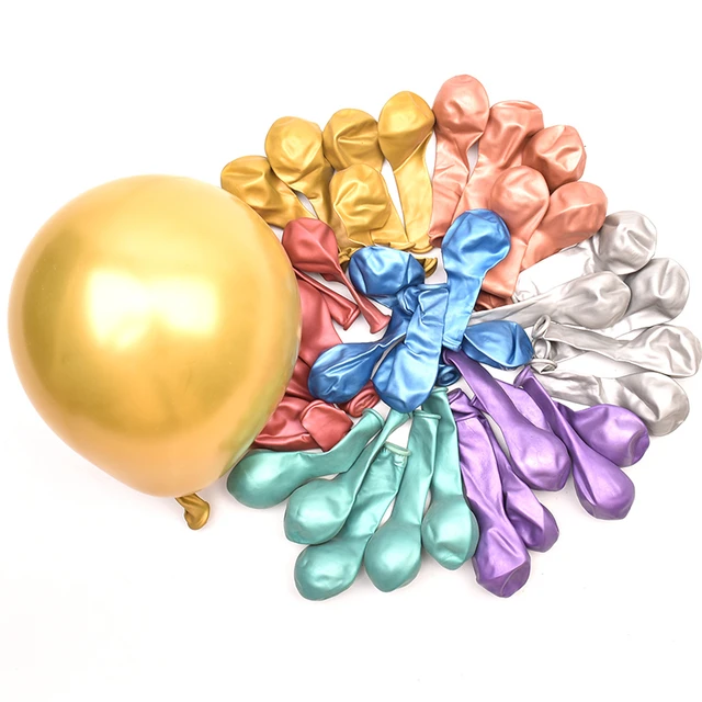 Ballon D'anniversaire De 12 Pouces En Latex Métallique Chromé, Décorations  De Fête D'anniversaire, Décor De Ballon De Joyeux Anniversaire - Ballons Et  Accessoires - AliExpress