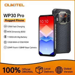 Oukitel WP30 Pro 5G Rugged Phone Android 13 12GB+512GB Smartphone 11000mAh 6.78