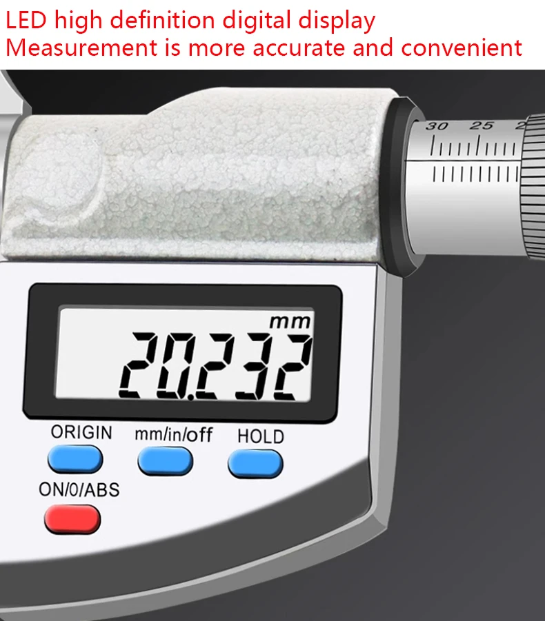 Description Picture 4 of itemStainless Steel Two-Point Inner Diameter Micrometer Internal Measuring Micrometer 5-30/25-50-75-100mm0.01N inner Diameter Ruler