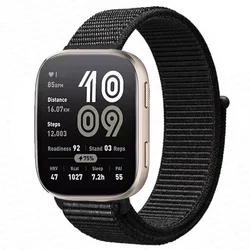 Nylon Loop Watchband Bracelet - 22mm Strap Replacement - 20 mm (Black white 11)