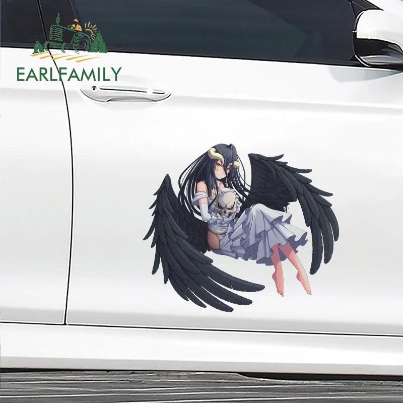

EARLFAMILY 43 см x 37,04 см для Albedo OVERLORD виниловые наклейки на машину индивидуальная аниме наклейка устойчивая к царапинам Автомобильная этикетка с окошками