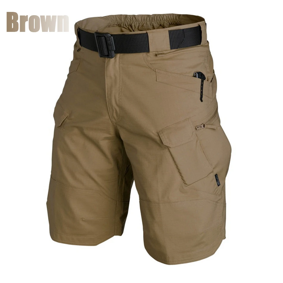 Men Urban Military Tactical Shorts Brand Outdoor Waterproof Wear-Resistant Cargo Shorts Quick Dry Multi-pocket Hiking Pants