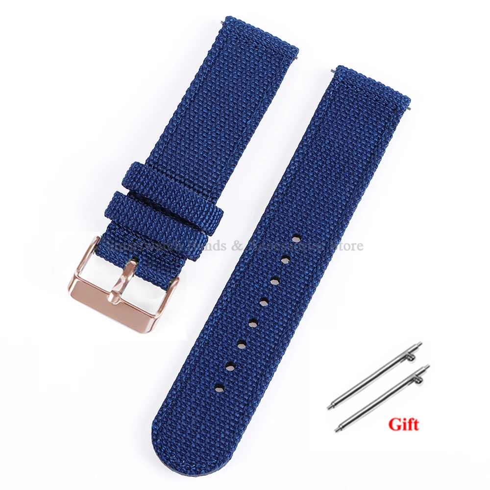 Versatile Nylon Canvas Sport Watch Band – Soft, Quick-Release Bracelet