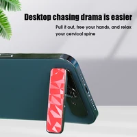 Luxury Mini Phone Holder Metal Folding Phone Stand Invisible 360° Rotate Mobile Phone Kickstand Holder Desk Phones Bracket Mount - Image 2