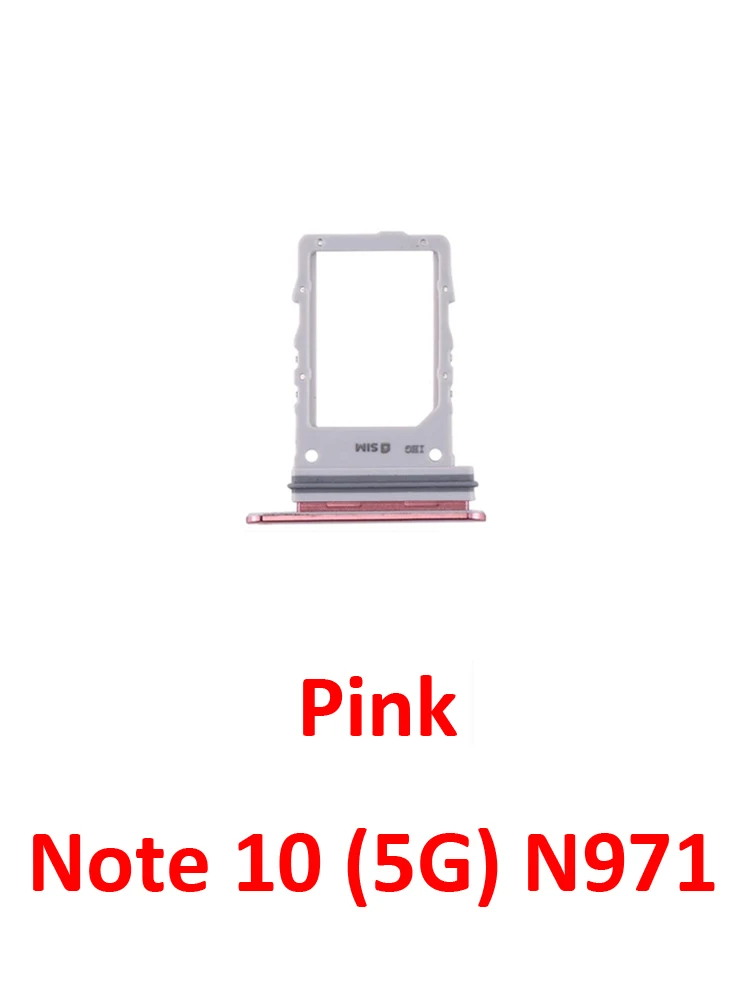 Black SIM Card Tray Slot Holder for Samsung Galaxy Note 10 Series