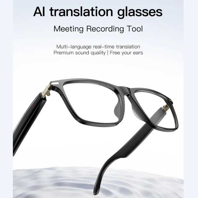 Smart Glasses with AI Translator Bluetooth Glasses Hands-Free Music & Calls Outdoor Sports Headphones for Men and Women