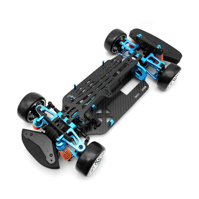 

1 PCS Aluminum Shaft Drive Carbon Brazed Frame 1/10 4Wd RV Frame Kit As Shown Aluminum + Carbon Fiber For Tamiya Tt01 Tt01e Car