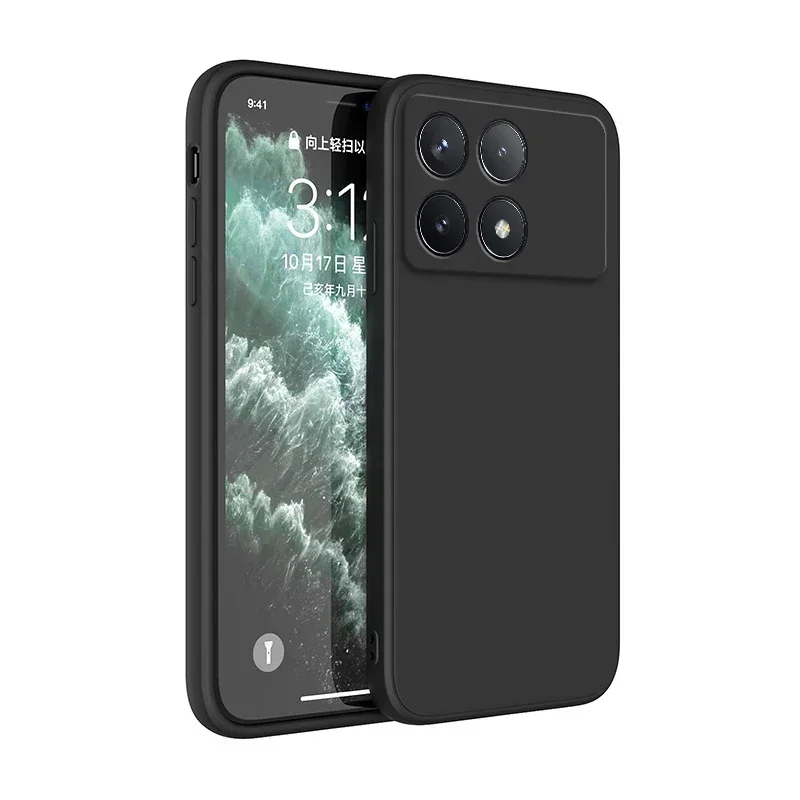 Liquid Silicone Matte TPU Case - Candy Color Camera Lens Full Protection Cover