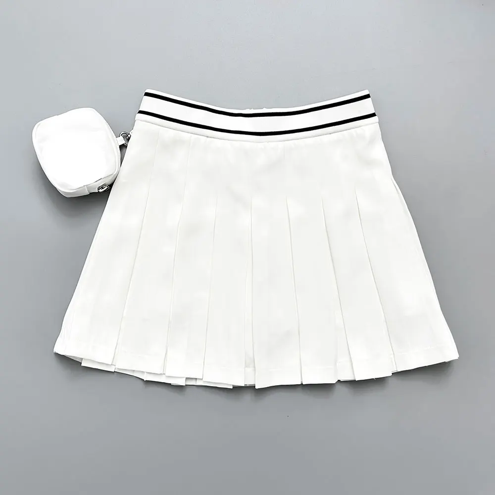 Women's Golf Skirt Gaul Sleeveless T-shirt Set Comfortable Quick Drying