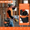 Contractor's Tool Pouch Electrician's Tool Pouch Nail ScrewWork Framer's Tool Belt Pouch with Hammer Ring Clip Utility Organizer 6