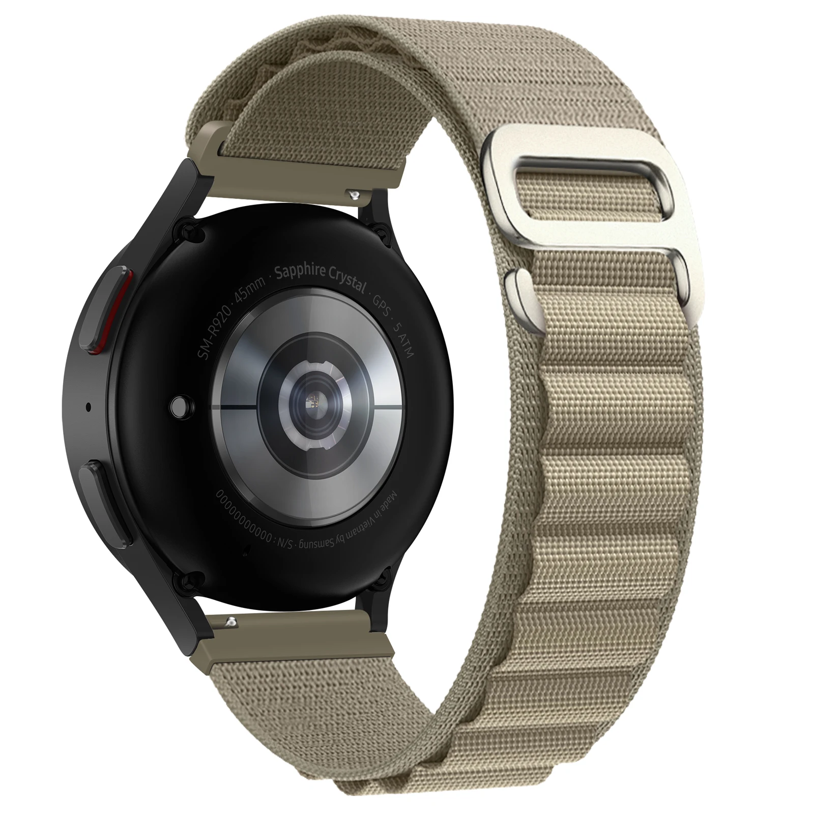 Durable Nylon Loop Watchband Strap - Adjustable Fit