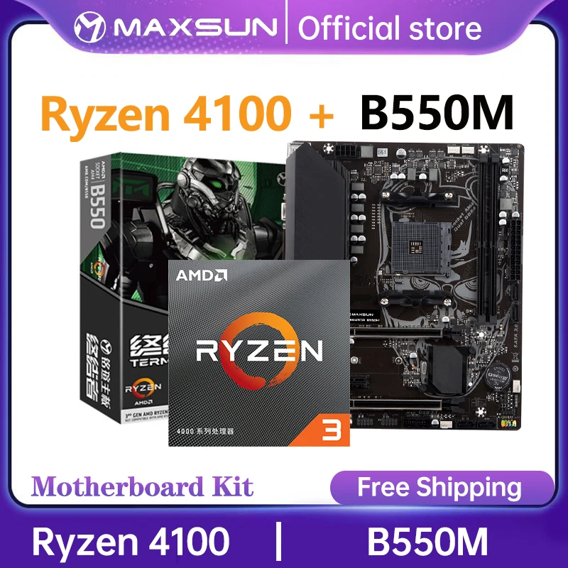 Maxsun Gaming Motherboard Combo A520m Cpu Amd Ryzen 5600 Ram Ddr4 8gbx2