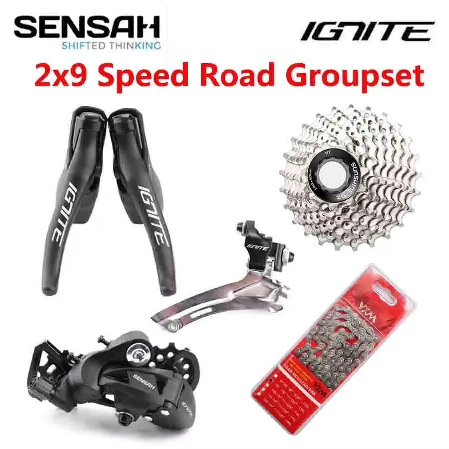 SENSAH IGNITE Road Bike Shifter 2x9 Speed Groupset Rear