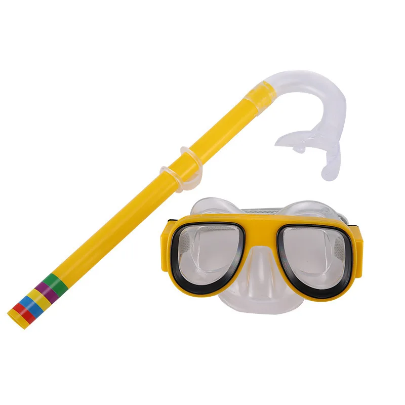 

Kids Diving Glasses Mask And Snorkel Anti Fog Swimming Dry Tube Snorkeling Adjustable Hose Buckle Underwater Diving Equipment