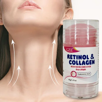GZE Retinolo e Collagene Neck Stick: Crema viso idratante con complesso di retinolo e collagene, crema giorno e notte - Crema viso idratante