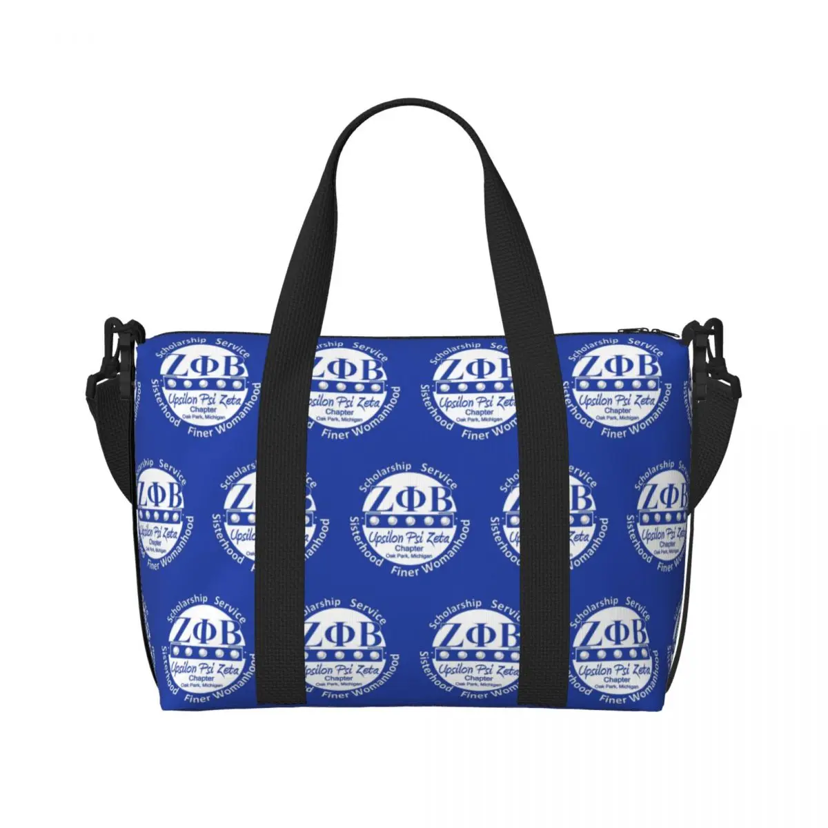 Zeta Phi Beta Tote Bag for Women Big Capacity Greek Letter 1920 Gym Beach Travel Bags