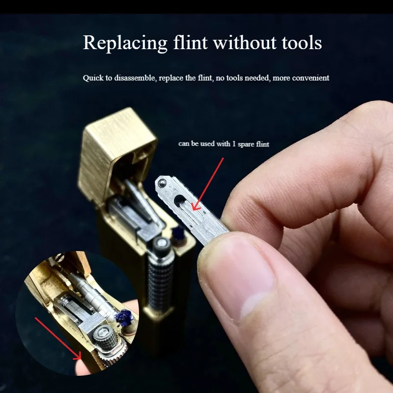 歯車満載スチームパンクオイルライター 真鍮 手づくり ZORROオイル