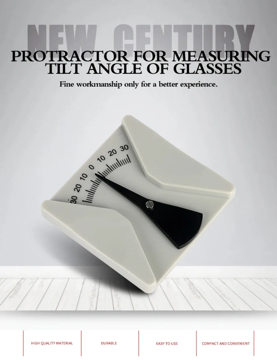 New Glasses Professional Measuring Tool Eye Angle Ruler Inclinometer Optical Measuring Instrument Protractor