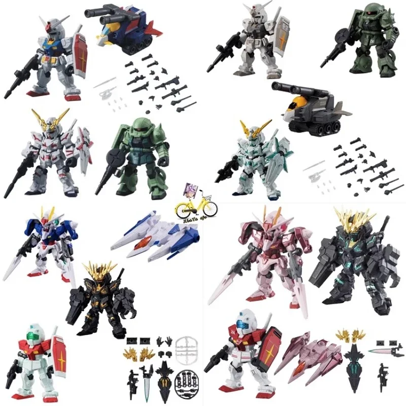 

Фигурка героя BANDAI Gashapon, оригинальная японская фигурка героя мультфильма «Gundam Mobile Suit» MSE 01 1,5 02 2,5, милые капсульные игрушки в виде единорога