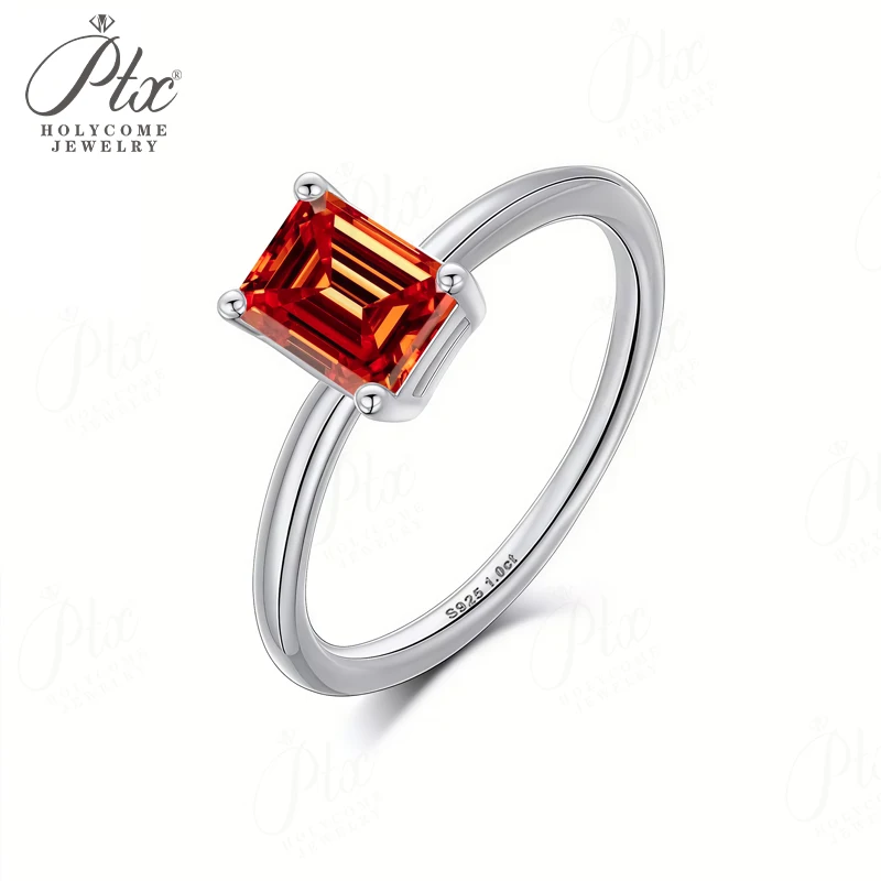 1–10 CT Smaragd-Ringe, Moissanit-Diamant, 925er-Sterlingsilber, Vorschlag, Verlobung, Hochzeit, ewiges Band, Jahrestagsgeschenk, klassisch – Detail 26