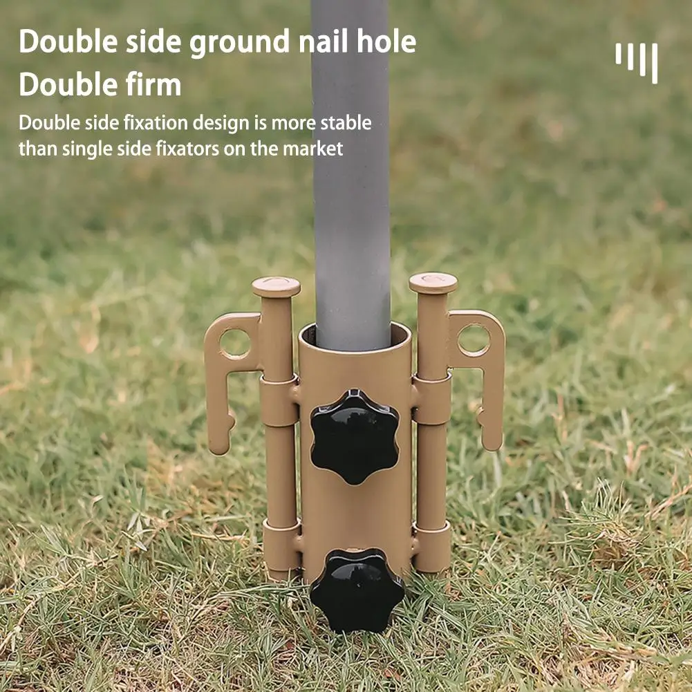 ColorfulAwningCanopyPoleFixingPipeGroundHolderWindproofAdjustableOutdoorCampingTent