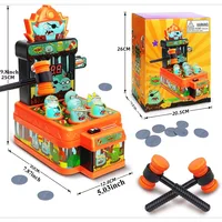 Arcade Game Toys Whack Game Mole Mini Electronic Cartoon Zombie Style Fun Halloween Toy Party Favor for Toddler Kids Boys Girls 2
