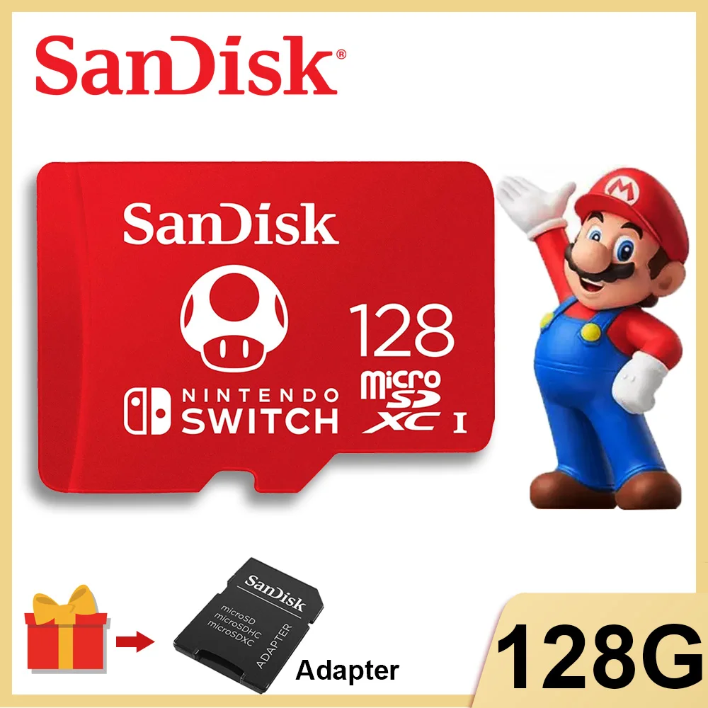 SanDisk Memory Card Licensed for Nintendo-Switch microSDXC Card For Game  Expansion Card 512G 400G 256G 128G 64G Micro SD Cards