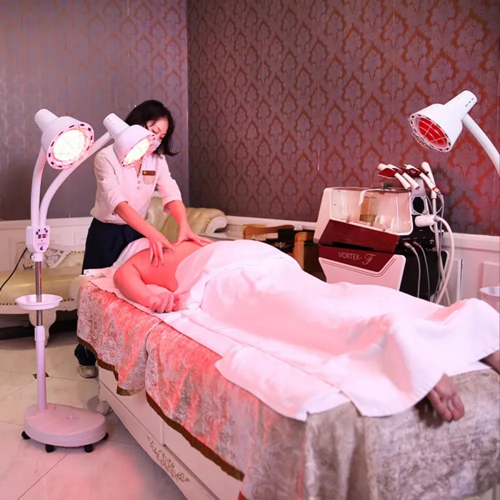 Infrared Heating Floor Lamp, Bubble Therapy, Desktop Skin Care, Red Light Pavilion of Regimen, Beauty Salon, Home, E27 With 275W