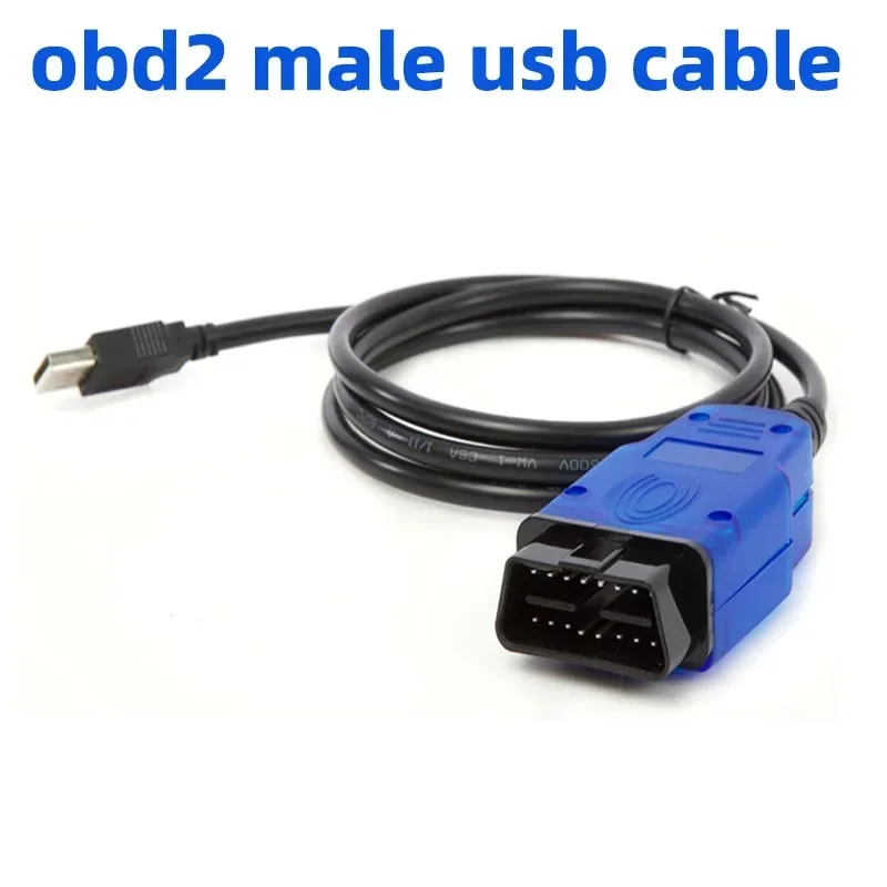 Automotive 12V 24V OBD2 16pin Connector Male OBD Shell with Plug