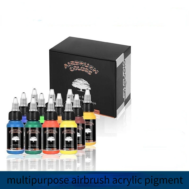 Waterbased Acrylic Paint Set for DIY Airbrush Painting