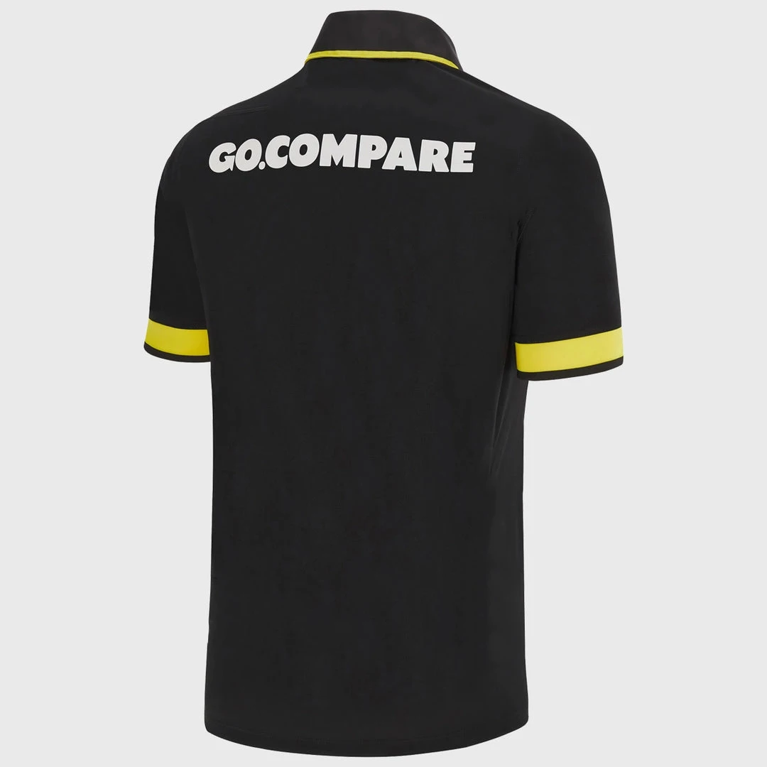 Macron Wales Unisex Rugby Polo Shirt Classic Training Wear Golf Sports Training
