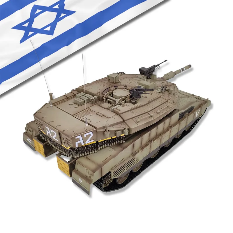 Henglong 3958 Israel Mecawa  MK4 Main Battle Tank Remote Control Electric Military Tank Model 1/16 Metal Track Boy Rc Toy Car 2