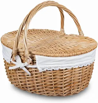 Woven Storage Basket with Lid 1