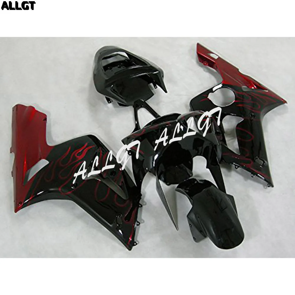 

Red Flame & Black Motorcycle Fairing Kits for Kawasaki Ninja ZX6R 636 (2003 - 2004)