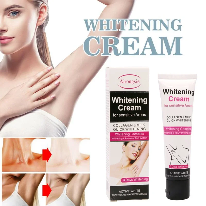 Armpit Whitening Cream Skin Lightening Bleaching Cream Underarm Dark Skin Whitening Intimate Body Lotion