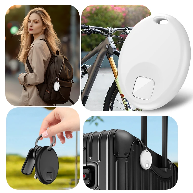GPS Loss Prevention Device Compatible with iOS Find My APP Smart Tag Anti-Lost Reminder For Kids Pets Wallets Keys Item Finder