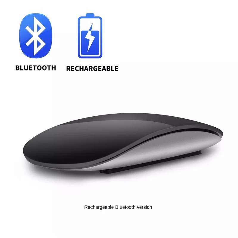 For Laptop For Ipad Macbook Bluetooth-compatible 5.0 Wireless Mouse Silent Multi Arc Touch Mice UltraThin Magic Mouse