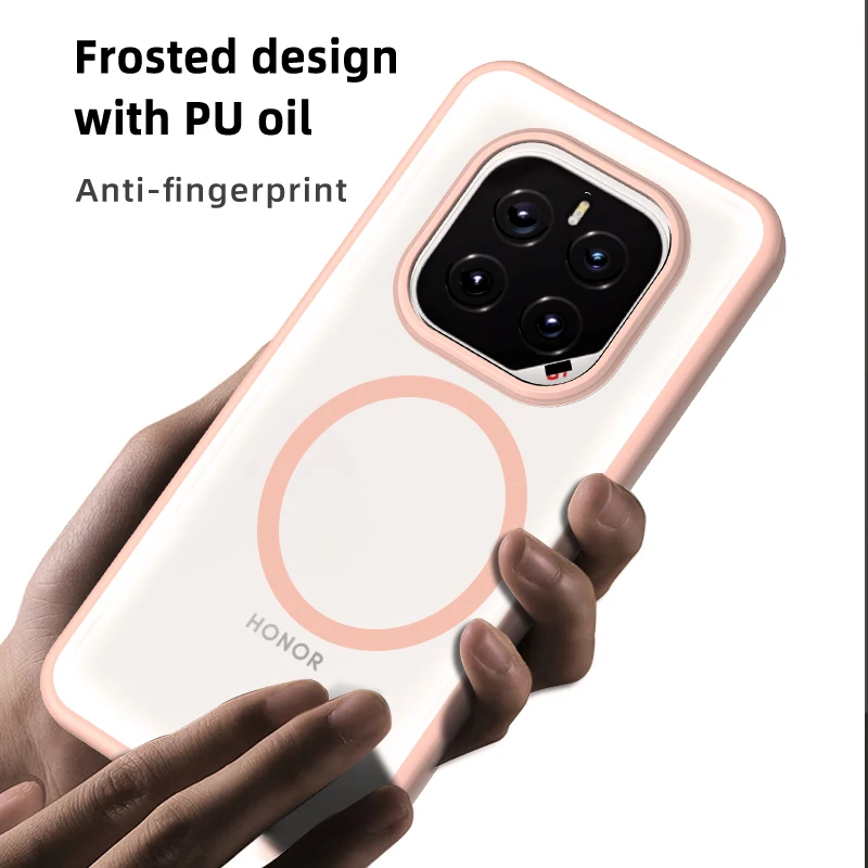 For Honor GT Pro Crystal Clear Magnetic Anti-Scratch Phone Case with Soft TPU and Camera Protection