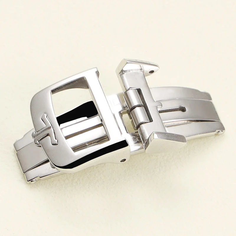 

Quick release 18mm 316L stainless steel deployment buckle folding clasp for Jaeger-LeCoultre strap silver