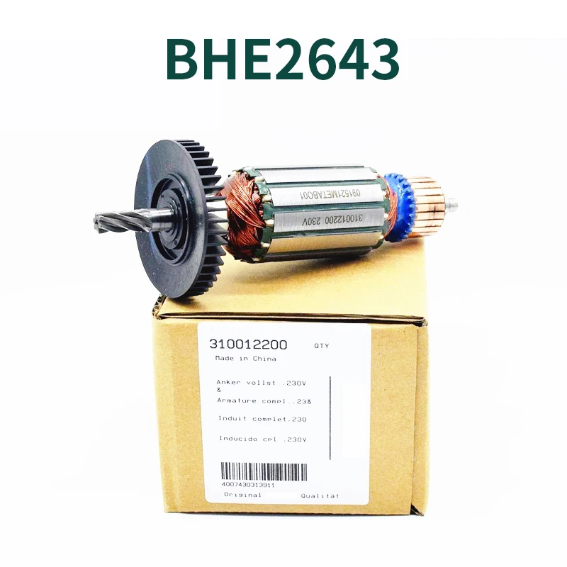 Armature Rotor Motor Accessories for Metabo BHE2643 KHE2643 Impact Drill Hammer Electric Pick Anchor Replacement