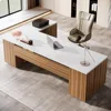 85.8" L-Shaped Executive Desk, Extra Large Office Desk with File Drawers, Modern Business Furniture, Office Desks 6