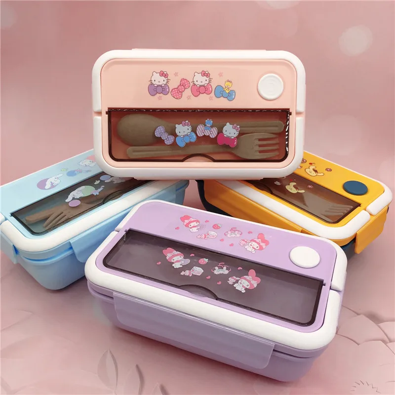 Hello Kitty Lunch Box Creative Cute Portable Bento Box Microwave