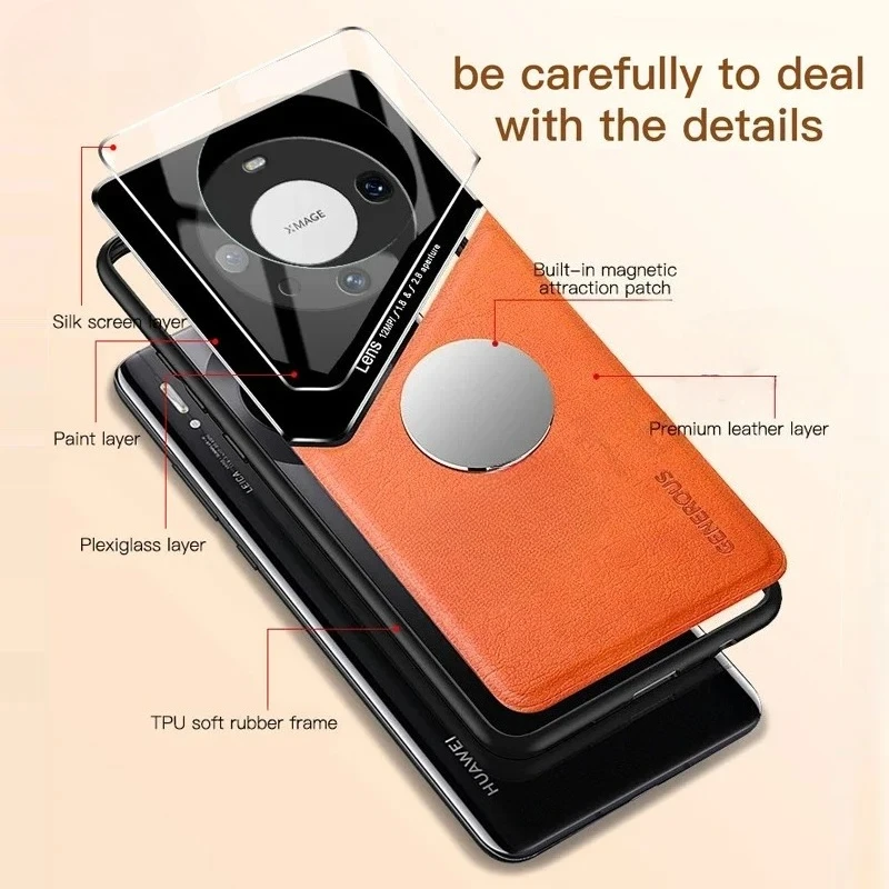 Premium PU Leather Magnetic Function Cover - Luxury Case with Enhanced Protection
