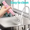 1 PCS Electric Milk Frother Portable Egg Beater USB Rechargeable Handheld Coffee Blender Milk Shaker Mixer Foamer Food Blender 5
