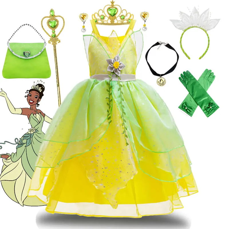 Frog Vestido De Princesa Tiana Tiana Disney Princess Tiana Vestido