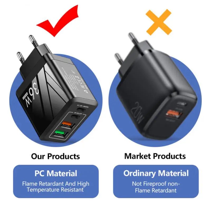 Ƽ Ʈ QC 3.0   4 USB    ,  ̱ EU ÷, USB Ʈ 