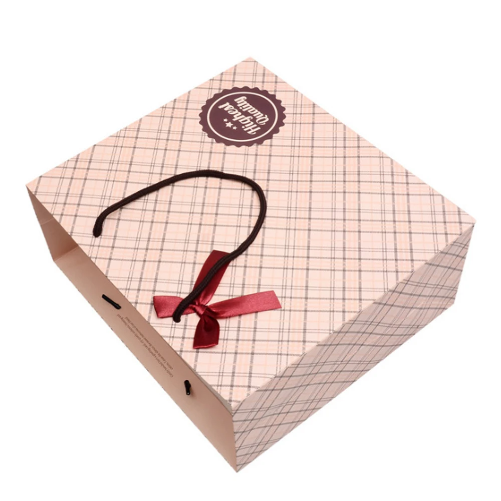 10Pcs Handle Paper Box with Necklaces Rings Earrings Festival Gift Candy Case For DIY Wedding Supplies Party Valentine's Day
