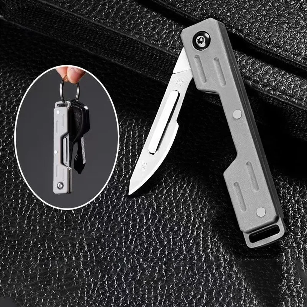NEW DIY Mini Performance Folding Machinery Cost Scalpel Medical Folding Knife EDC Outdoor Unpacking Pocket Knife 3