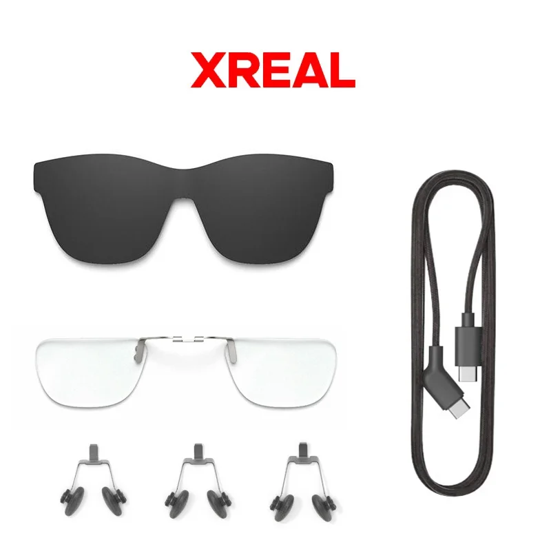 Inteligente ar Óculos Quadro Nariz Pad Óculos Hood 1.2m Cabo de Dados Miopia Óculos Quadro Xreal ar Pro